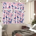 thumbnail image 5 of Pink Camouflage Kitchen Curtains Sets with Valance and Tier Sets Rod Pocket Darkening Curtains Light Filtering Energy Efficient Curtain Set for Small Window, 5 of 5