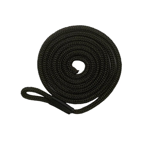 , Marine Mooring Rope, s, Marine Dock Protector, Dock Ties Boat Rope with Loop for Docking Yacht Sailboats Black