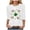 White, variant on felwors St Patty's Day Shirt Women 2025 Casual Plus Size 3/4 Sleeve Irish Clover Shirts Funny Saint Patrick's Tunic Tops (Dark Green, L)