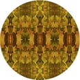 thumbnail image 1 of Ahgly Company Machine Washable Indoor Square Transitional Saddle Brown Area Rugs, 3' Square, 1 of 7