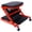 Red + Steel+3, variant on LANKANG 36 Inch 2 in 1 Z Style Mechanic Creeper Seat Red Low Profile Rolling Creeper 300 LBS Capacity with 6 Wheels for Garage Shop
