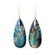 thumbnail image 5 of Pendientes colgantes en forma de gota de piedra emperador coloridos pendientes multicolores de temperamento femenino, 5 of 5