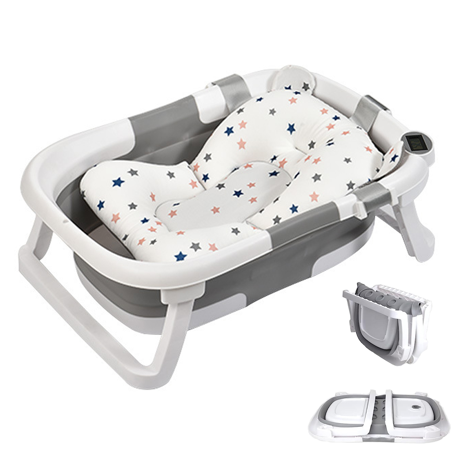 Prociv Collapsible Baby Bathtub for Infants to Toddler, Portable Travel