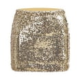 thumbnail image 5 of UJNDER Carnival Sparkling Pearls Girl Skirt Short Banquet Hip Comfortable Mini Skirt Gold XXL, 5 of 5
