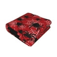 thumbnail image 2 of KLL A Web With A Spider 1 Print Fleece Throw Blanket, Horizontal Fleece Bedding Cute Soft Blankets Comfy Fleece Flannel Plush Home Decor for Couch & Bed -40"x30", 2 of 9