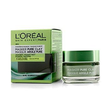 L'Oreal Skin Expert Pure Clay Mask & Mattify 306282 - Walmart.com