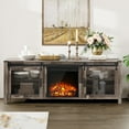thumbnail image 2 of Wampat Durable Television Stand, MDF Metal Gray, 15.40 x 66.00 x 23.80", 75 lbs, 2 of 7