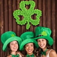 thumbnail image 4 of SDJMa St. Patrick's Day Wreath, Artificial Shamrock Wreath with Green Foam Rose, Irish Welcome Sign for Front Door Porch Wall Hanging Decoration, 4 of 7