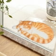 thumbnail image 6 of Cute Sleeping Cat Shaped Bedroom Area Rug, 15.7"x30" Non-Slip Floor Mat, Funny Area Rug Mats Tabby Cat Art Floor Carpet for Home Kitchen Bathroom, Leodye Back to School Season Clearance Special Offers, 6 of 8