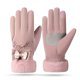 thumbnail image 1 of Guantes cálidos de invierno para mujer con boca esponjosa guantes de pantalla táctil para conducir ciclismo y deportes, 1 of 6