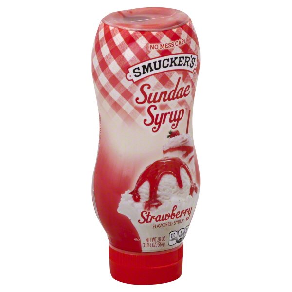 Smucker's Sundae Syrup Strawberry Flavored Syrup, 20 Oz.