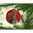 thumbnail image 2 of Carolines Treasures SC9753CO1 Staffordshire Bull Terrier Ornement en Céramique Flocons de Neige Rouges, 2 of 2