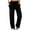 Black, variant on Chbgutlmr Pants for Women High Waist Ruched Solid Color Loose Fall Casual Athletic Trousers with Pockets