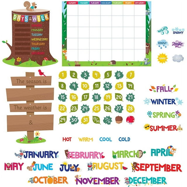 Tableau d'Affichage Calendrier Amis de Woodland