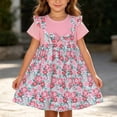 thumbnail image 2 of Piuwrlz Back to School Dresses Girls Uniform Preppy Dress Comfortable A-Line Princess Skirts Beige Size 5-6 Years, 2 of 9