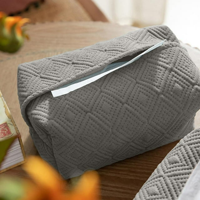Feltree Solid Color Macaron Color Family Car Tissue Set Plain Color Restaurant Paper Bag Lightweight Desktop Tissue Box Soft and Breathable