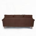 thumbnail image 3 of Modern Black Faux Leather Sectional Sofa 87" x 59" x 36"H, 3 of 5