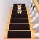 thumbnail image 4 of Non Slip Carpet Stair Tread Rug | Self Adhesive Indoor Outdoor Step Mat | Soft Polyester Fabric | Easy Care Washable | Soundproof Scratch Resistant | 22x4.5x70cm | Beige Coffee Gray Dark Gray, 4 of 6