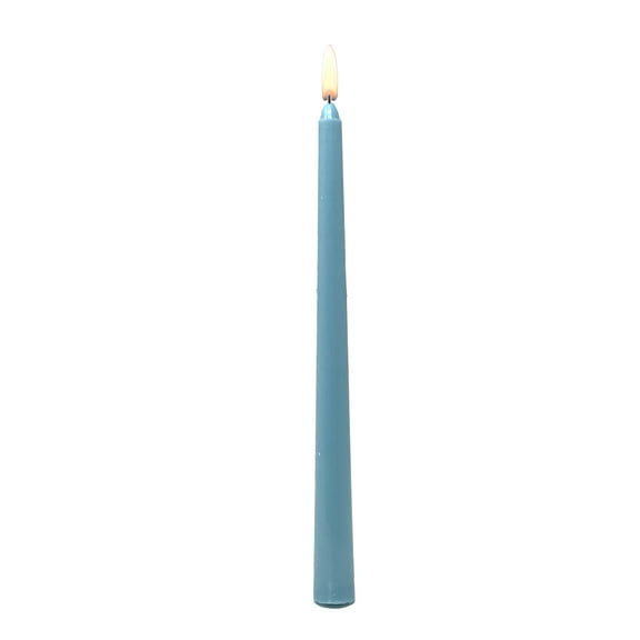 Mainstays Paraffin Wax 10" Taper Candle, Unscented, Blue