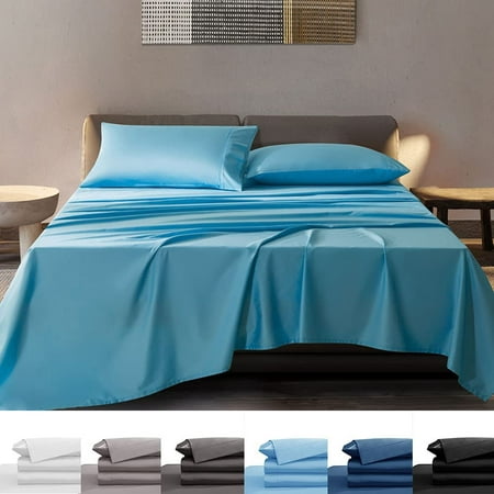 100 Bamboo Sheets Set Super Soft, Does Full Sheets Fit Queen Bed