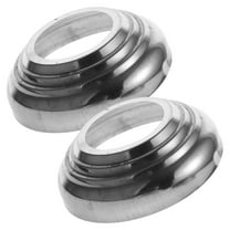 OUNONA 2pcs Garden Gazing Ball Stand Garden Ball Hardware Stainless Steel Ring Base for Gazing Ball