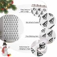 thumbnail image 2 of Christmas Tree Shower Curtains for Bathroom, Waterproof Fabric Bath Curtains Decor, Bath Tub Curtain Black Xmas Pine Trees Winter Farmhouse Decorative Shower Curtain Sets with 12 Hooks, 72x72 Inch, 2 of 8