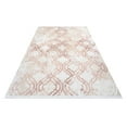 thumbnail image 2 of Brynlee Pink Geometric Bamboo Area Rugs for Living Room Jacquard Textured Modern Rugs Soft Geometric Rug for Bedroom Washable Rug Non-Slip Bohemian Carpet Perfect for Dining Room Office Beige, 2 of 5
