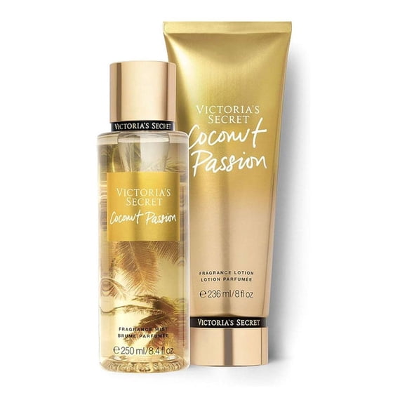 Body Lotion 236 ml + Body Mist 250 ml Coconut Passion de Victoria's Secret