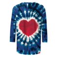 thumbnail image 5 of BILIKEYU Valentine Shirts for Women Love Heart Tshirt Valentine's Tee Shirt Casual Lover 3/4 Sleeve Sleeve Tops, Women Fall Clothes, 3/4 Sleeve Tops for Women, Valentine Day Shirts for Women, 5 of 5