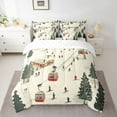 thumbnail image 2 of Feelyou Skiing Boy Twin Bedding Sets 7pcs, Outdoor Sports Lover Bedding Comforter Set, 2 of 8