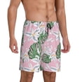 thumbnail image 2 of Sikiie Lilies Flowers Mens Pajama Shorts, Lightweight Lounge Pant with Pockets Soft Sleep Pj Shorts for Men4X-Large, 2 of 6