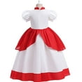 thumbnail image 2 of Rongking Princess Peach Costume Dress for Girls Super Brothers Dress Up, Size 3-9T, 2 of 6