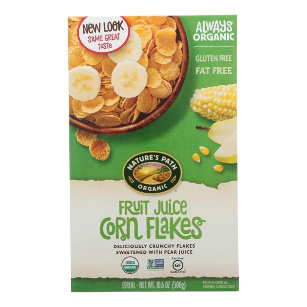Nature'S Path Fruit Juice Sweetened Corn Flakes Cereal, 10.6 Oz