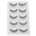 thumbnail image 2 of 5 pares de pestañas postizas densas y gruesas, herramienta de maquillaje de pestañas postizas rizadas largas tridimensionales (D10), 2 of 14