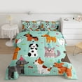 thumbnail image 2 of Homewish Cute Pet Dogs 3 Pieces Queen Comforter Set for Teens Children,Cartoon Animal Ultra Soft Bedding Sets,Dreamy Princess Bedding Comforter Set,Lightweight Room Decor,Reversible, 2 of 8