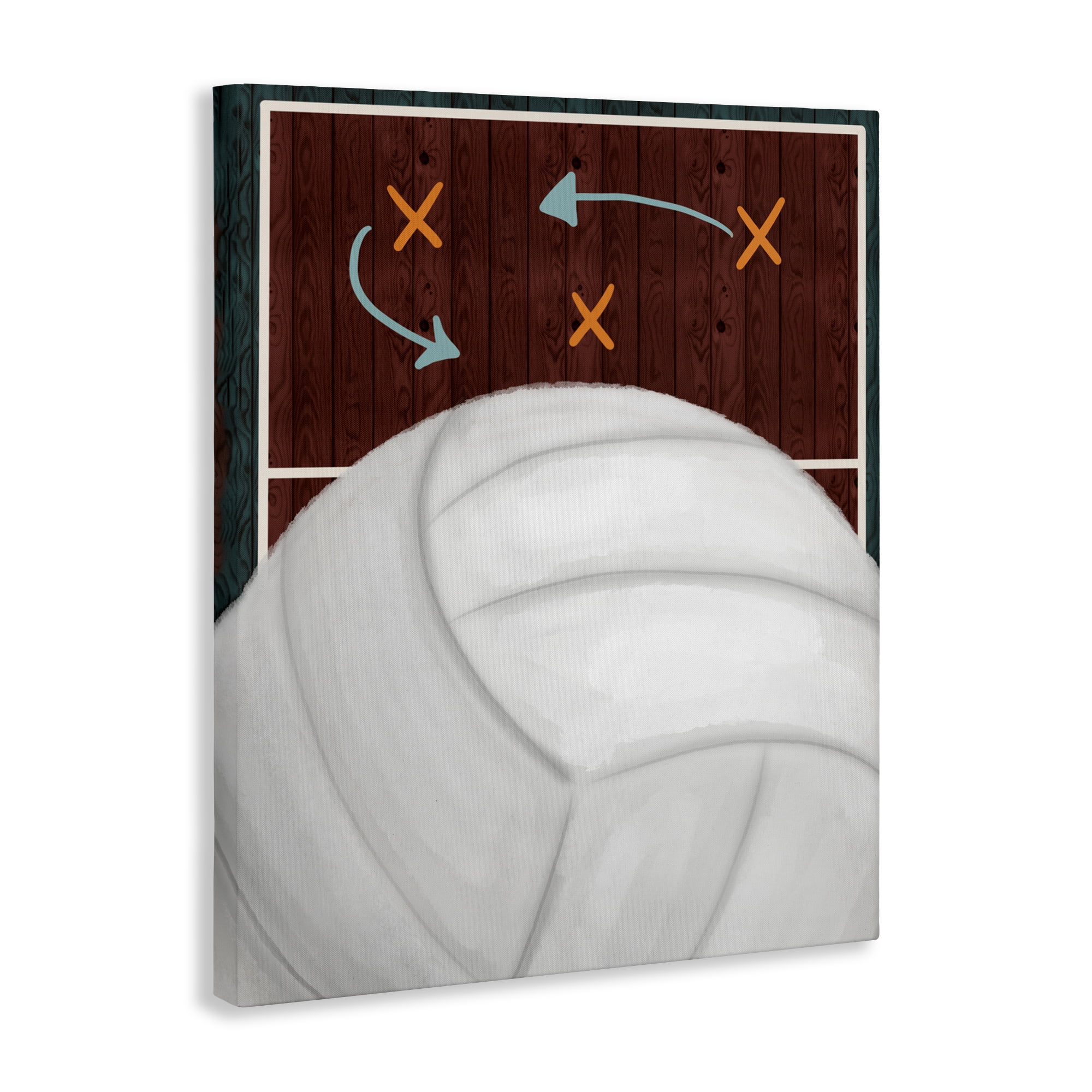 Stupell Industries Volleyball Court Tactics Canvas Wall Art, design by Jennifer Stith