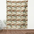 thumbnail image 4 of Ambesonne Pastoral Fabric by the Yard Upholstery, Rustic Look Whimsical Art, 2 Yards, Laurel Green Eggshell, 4 of 5