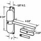 thumbnail image 4 of 20-70 kg, aleación de zinc blanca, montaje en superficie ajustable, cierre automático con resorte, cierrapuertas, tope de puerta resistente al fuego, herrajes para puertas, 4 of 5