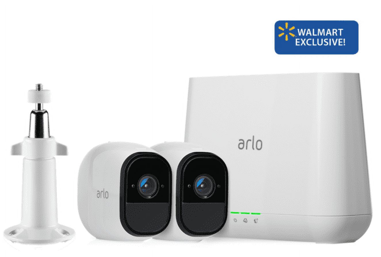 Arlo Pro 720P HD Security Camera System VMS4230 with FREE Outdoor Mount VMA1000 - 2 Wire-Free Rechargeable Battery Cameras with Two-Way Audio, Indoor/Outdoor, Night Vision, Motion Detection - image 2 of 16