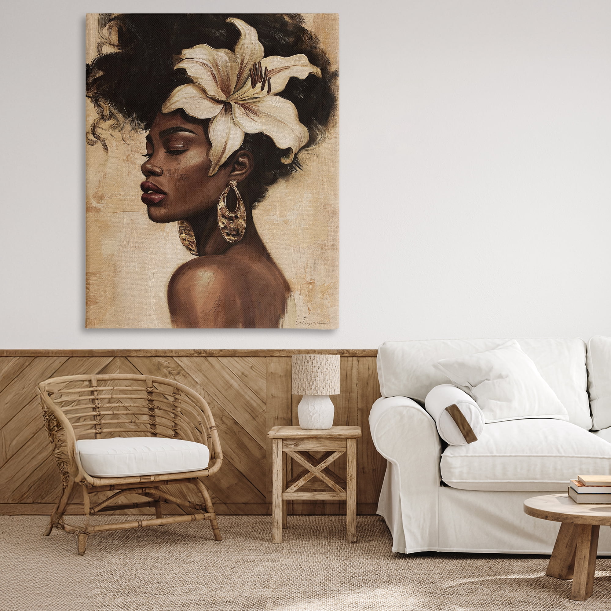 Stupell Industries Nocturne In Ivory Canvas Wall Art, design by Svetlana Aleynikova