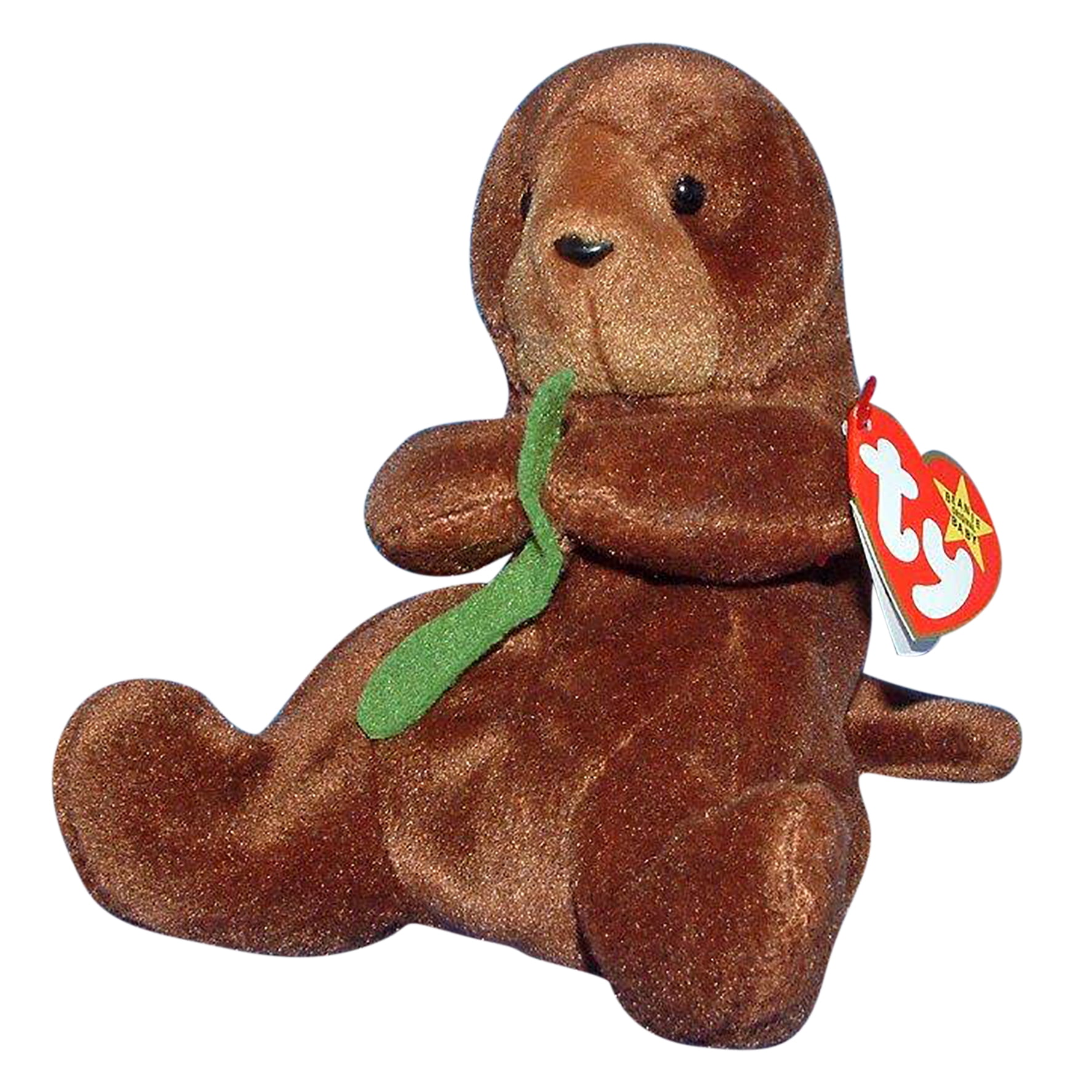 PVC Pellets Stuffed Animal NEW! Ty Beanie Babies Seaweed the Sea Otter 1995 