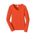 thumbnail image 4 of Port & Company Ladies Long Sleeve Fan Favorite V-Neck Tee, 4 of 5