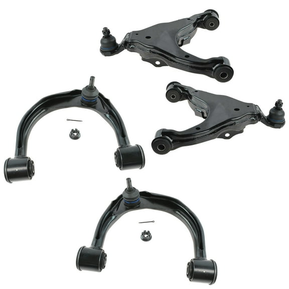 TRQ Control Arm w/ Ball Joint Kit Upper & Lower Set of 4 for 05-15 Toyota Tacoma PSA62519