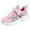 Pink, variant on Girls Mesh Running Shoes Cute Cartoon Color Block Kids Princess Shoes Lightweight Tennis Shoes Casual Hook and Loop Sneakers Purple 3 Big Kid