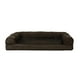 thumbnail image 2 of Furhaven Cama de gel refrescante para perros grandes y medianos con refuerzos extraíbles y funda lavable, para perros de hasta 55 libras - Sofá de felpa y gamuza - Espresso, grande, 2 of 5