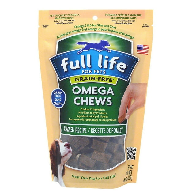 Full Life for Pets Omega Chews-Grain Free Chicken Recipe for Dogs