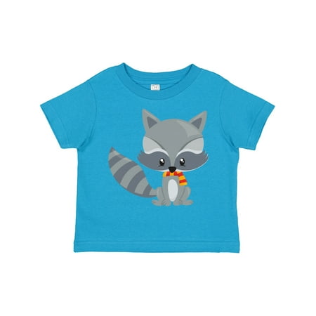 

Inktastic Cute Raccoon Little Raccoon Raccoon with Scarf Gift Toddler Boy or Toddler Girl T-Shirt
