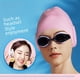 thumbnail image 2 of Gorro de natación profesional de silicona para adultos y niños, para hombres y mujeres, impermeable, de color sólido, para cabello largo, con protección para las orejas, 2 of 4
