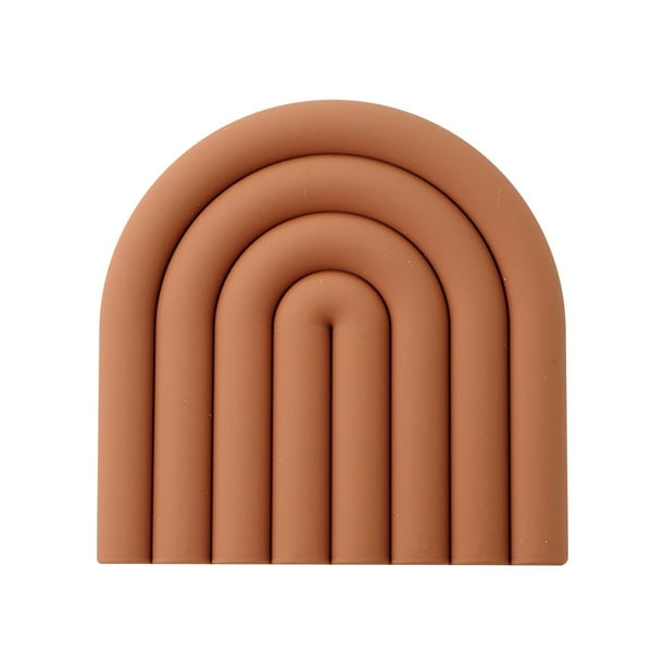 Tapete de silicona para olla, almohadilla aislante, tapete para cuenco, mantel individual, tapete para plato, tapete de silicona para mesa de comedor, tapete de arcoíris para el hogar