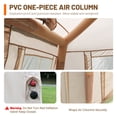thumbnail image 4 of 5.72m² Inflatable Camping Tent,for 4 Person, Easy Setup 4 Season Windproof Glamping Tent With Mesh Windows & Pump,waterproof Windproof Outdoor Shelter With Uv Protection, For Camping, Beach, 4 of 8
